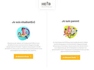 Haute École Bruxelles-Brabant's official website homepage screenshot