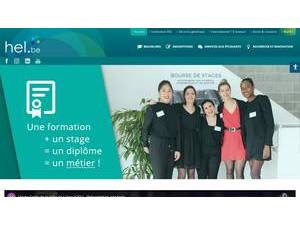 Haute École de la Ville de Liège's official website homepage screenshot