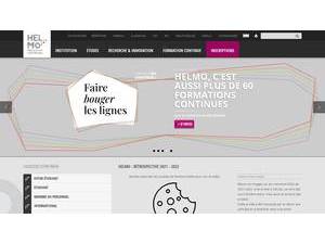 Haute École Libre Mosane's official website homepage screenshot