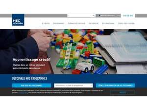 HEC Montréal's official website homepage screenshot