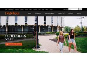 Heidelberg University's official website homepage screenshot