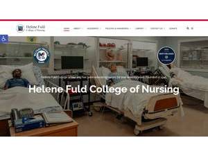 Helene Fuld College of Nursing's official website homepage screenshot