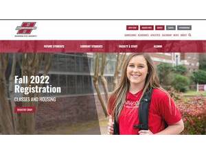Henderson State University's official website homepage screenshot