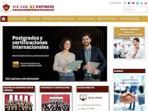 Higher Institute of Economics and Business Administration's official website homepage screenshot