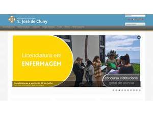 Higher School of Nursing of São José de Cluny's official website homepage screenshot