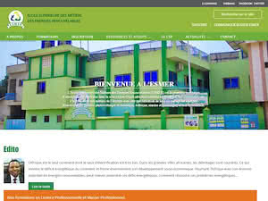 Higher School of Renewable Energy Professions's official website homepage screenshot