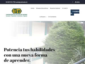 Highland Chiapas University's official website homepage screenshot