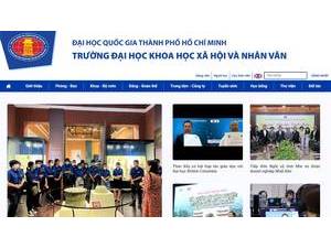 Ho Chi Minh City University of Social Sciences and Humanities's official website homepage screenshot