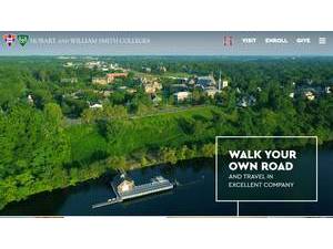 Hobart and William Smith Colleges's official website homepage screenshot