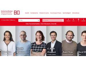 Hochschule Bochum's official website homepage screenshot