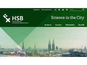 Hochschule Bremen's official website homepage screenshot