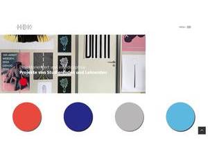 Hochschule der Bildenden Künste Saar's official website homepage screenshot