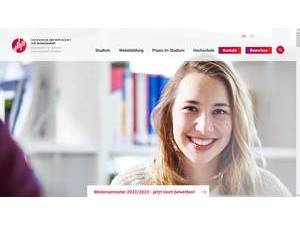 Hochschule der Wirtschaft für Management's official website homepage screenshot