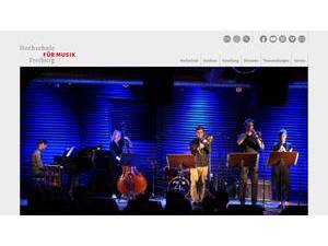 Hochschule für Musik Freiburg's official website homepage screenshot
