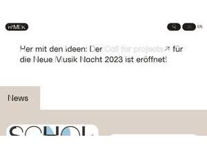 Hochschule für Musik und Darstellende Kunst Frankfurt am Main's official website homepage screenshot