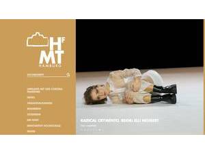 Hochschule für Musik und Theater Hamburg's official website homepage screenshot