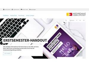 Hochschule Hamm-Lippstadt's official website homepage screenshot
