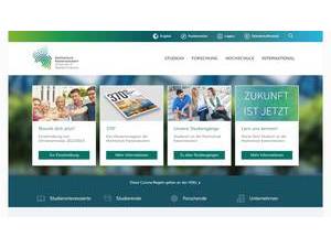 Hochschule Kaiserslautern's official website homepage screenshot