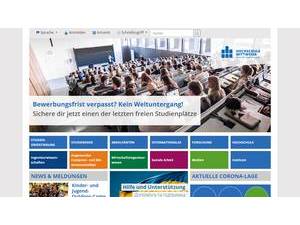 Hochschule Mittweida's official website homepage screenshot