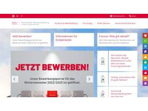 Hochschule Neubrandenburg's official website homepage screenshot