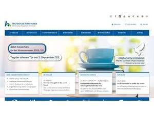 Hochschule Nordhausen's official website homepage screenshot