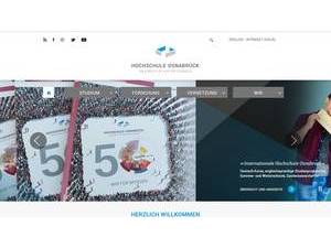 Hochschule Osnabrück's official website homepage screenshot