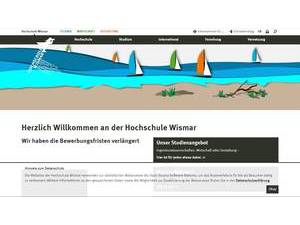 Hochschule Wismar's official website homepage screenshot