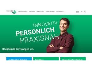 Hochuschule Furtwangen's official website homepage screenshot