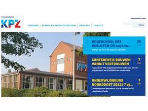 Hogeschool KPZ's official website homepage screenshot
