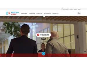 Hogeschool Utrecht's official website homepage screenshot