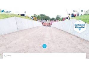 Högskolan i Halmstad's official website homepage screenshot