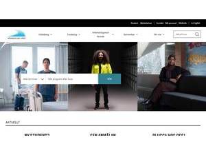 Högskolan Väst's official website homepage screenshot