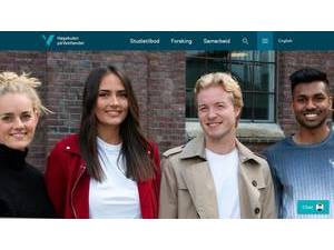 Høgskulen på Vestlandet's official website homepage screenshot