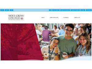Holy Cross College's official website homepage screenshot