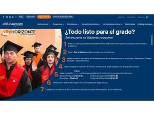 Horizonte University Foundation's official website homepage screenshot