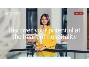 Hotelschool The Hague's official website homepage screenshot