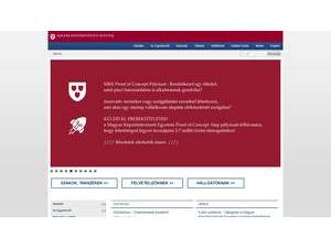 Hungarian University of Fine Arts's official website homepage screenshot