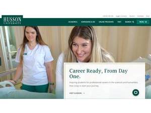 Husson University's official website homepage screenshot