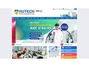 HUTECH University's official website homepage screenshot