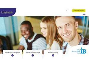IB-Hochschule Berlin's official website homepage screenshot