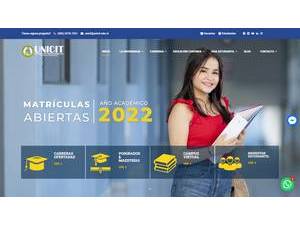 Ibero-American University of Science and Technology, Nicaragua's official website homepage screenshot
