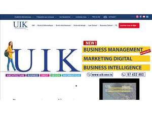 Ibn Khaldoun University's official website homepage screenshot