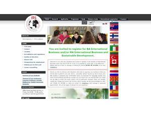 IBS International Business School Ljubljana's official website homepage screenshot