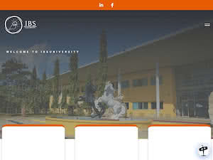 IBS University's official website homepage screenshot