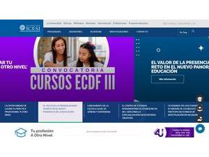 ICESI University's official website homepage screenshot