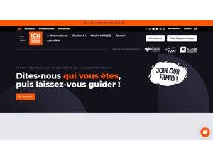 ICN Business School's official website homepage screenshot