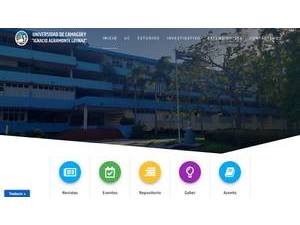 Ignacio Agramonte Loynaz University of Camagüey's official website homepage screenshot