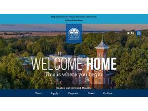 Illinois College's official website homepage screenshot