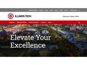 Illinois Institute of Technology's official website homepage screenshot