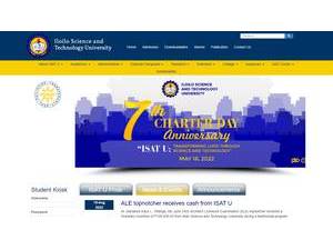 Iloilo Science and Technology University's official website homepage screenshot